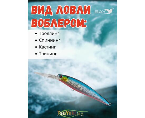 Воблер TsuYoki HIRU 90SP 014R, Цвет: 014R, Вес воблера (г): 13, Длина воблера (мм): 90, фото , изображение 3