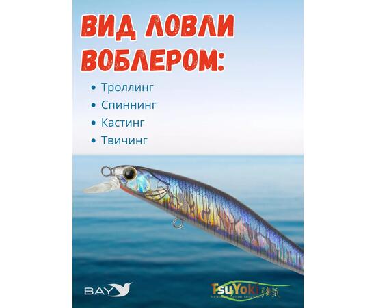 Воблер TsuYoki RIVAL SR 90SP HU, Цвет: HU, Вес воблера (г): 10, Длина воблера (мм): 90, Тип воблера: Минноу, Тип плавучести воблера: суспендер, Штрихкод: 4627166010160, Количество крючков: 2, фото , изображение 3