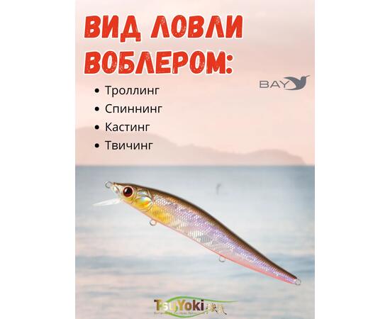 Воблер TsuYoki WINK 110SP 072R, Цвет: 072R, Вес воблера (г): 15, Длина воблера (мм): 110, Тип воблера: Минноу, Тип плавучести воблера: суспендер, Штрихкод: 4627138891841, Количество крючков: 3, фото , изображение 3