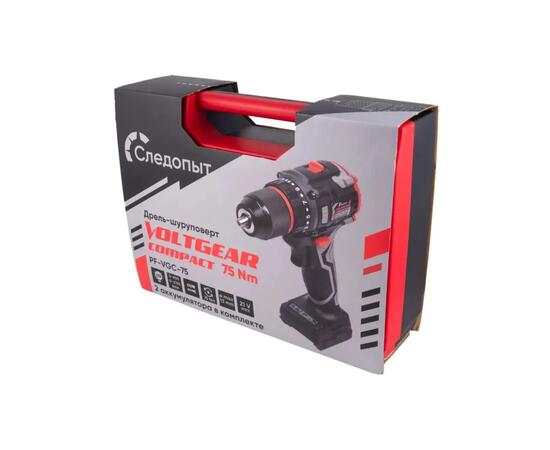 Шуруповерт-электробур Следопыт VoltGear Compact 75 Нм, 21V, 2х4Ah, фото , изображение 12
