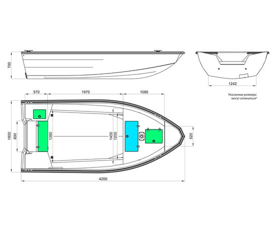 Алюминиевая лодка Windboat 4.2 Evo, фото , изображение 5