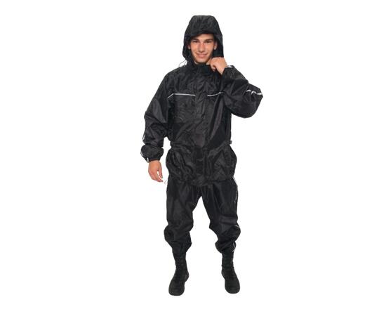 Костюм ветровлагозащитный 4XL черный, Цвет: черный, Размер: 4XL, фото , изображение 3