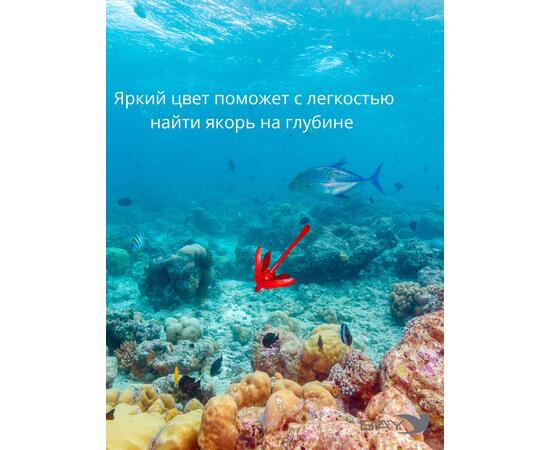 Якорь кошка красный 0.7 кг (1,5 фунтов), фото , изображение 6