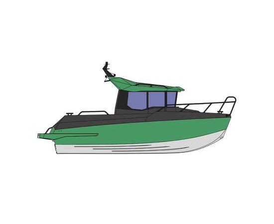 Алюминиевая лодка Windboat 7.0 Cabin, фото , изображение 2