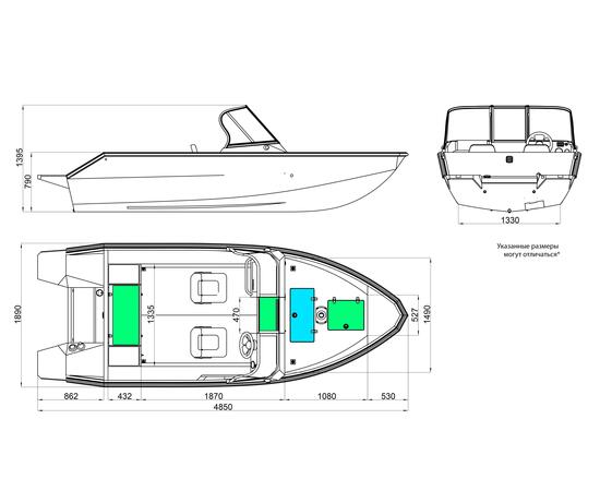 Алюминиевая лодка Windboat 4.5 DCX, фото , изображение 2