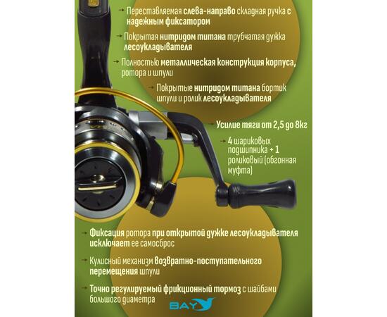 Катушка рыболовная RYOBI ECUSIMA 1000, фото , изображение 2