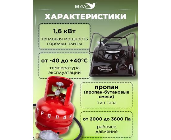 Плита газовая бытовая туристическая ПГТ1-Б Novogaz (новогаз), фото , изображение 5