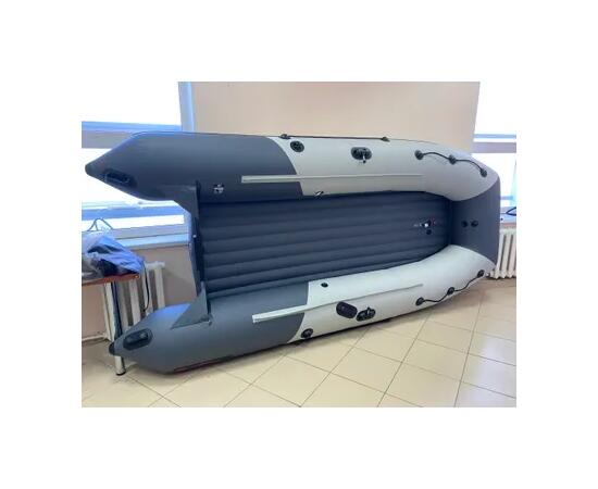 Надувная лодка Таймень RX 3700 НДНД светло-серый/графит, фото 