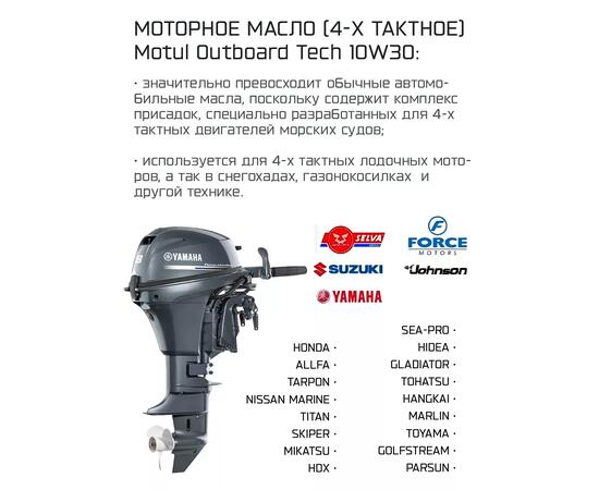 Комплект масел Motul для лодочных моторов Trans350+4T (2шт), фото , изображение 2