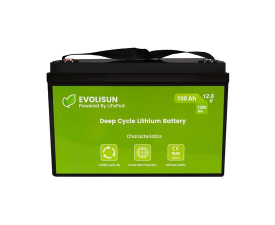 Аккумулятор EVOLISUN LiFePO4 12.8 V, 100 Ah (100A), фото , изображение 2