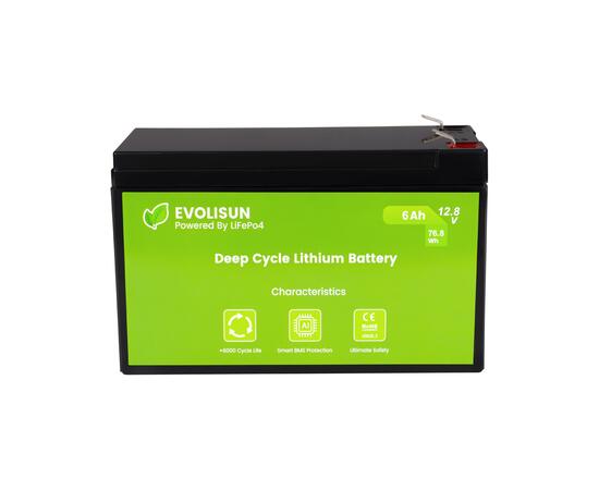 Аккумулятор EVOLISUN LiFePO4 12.8 V, 6 Ah (10A), фото , изображение 2