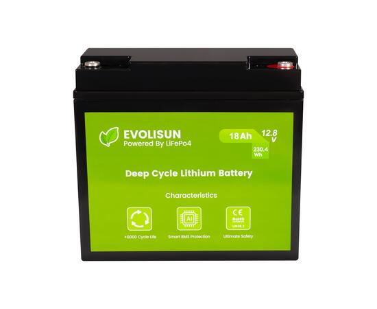 Аккумулятор EVOLISUN LiFePO4 12.8 V, 18 Ah (20A), фото , изображение 2