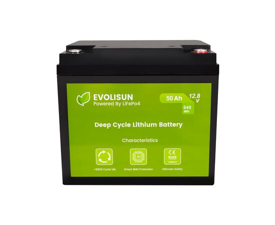 Аккумулятор EVOLISUN LiFePO4 12.8 V, 50 Ah (50A), фото , изображение 3