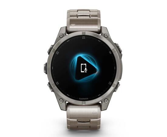 Умные часы Garmin Fenix 8 Amoled Sapphire 47 mm vented titanium bracelet, фото , изображение 3