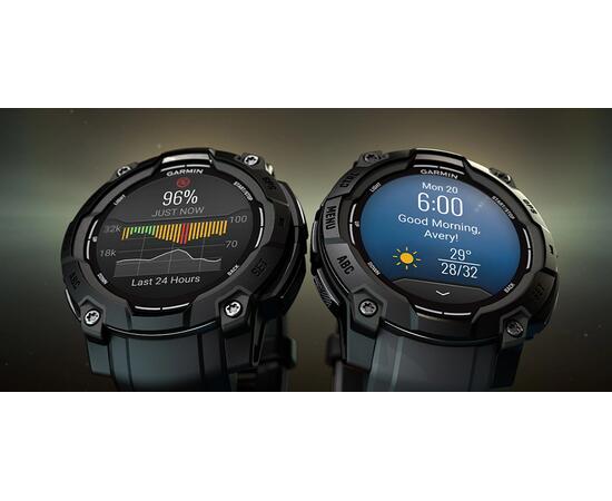 Умные часы Garmin Instinct 3 (50 мм) AMOLED черные/угольные, фото , изображение 8