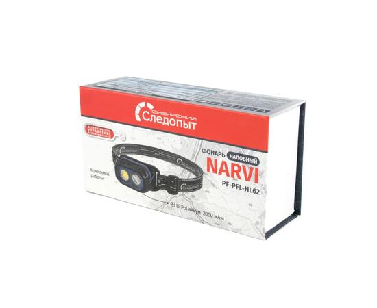 Фонарь налобный "СИБИРСКИЙ СЛЕДОПЫТ-NARVI", 1 LED+1 СОВ, аккум. 220В/50/, фото , изображение 4