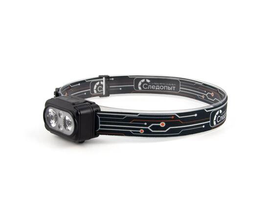 Фонарь налобный "СИБИРСКИЙ СЛЕДОПЫТ-PULSAR", 2 LED+2 LED SMD, аккум. 220В/100/, фото 