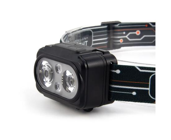 Фонарь налобный "СИБИРСКИЙ СЛЕДОПЫТ-PULSAR", 2 LED+2 LED SMD, аккум. 220В/100/, фото , изображение 3