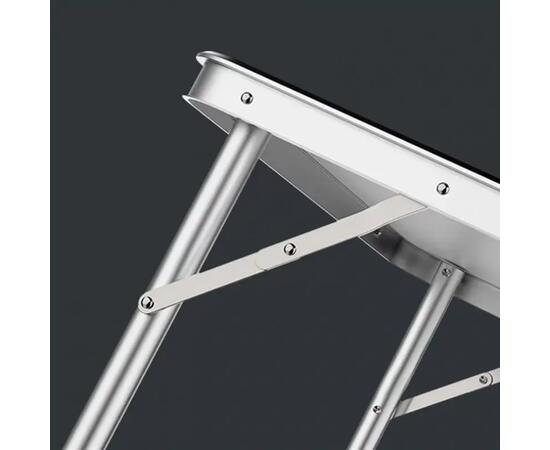 Стол туристический Bison 60*120см (белый) + 4 стула / C-4-60*120-WT, Цвет: белый, Размер: 120х60 см, фото , изображение 3