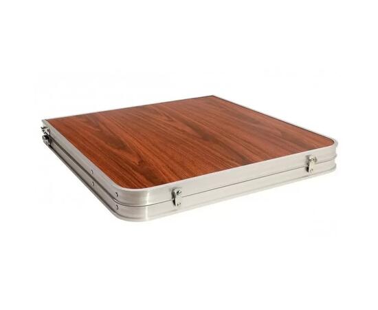 Стол туристический Bison 60*120см (темное дерево) + 4 стула / C-4-60*120-WD, Цвет: темное дерево, Размер: 120х60 см, фото , изображение 2