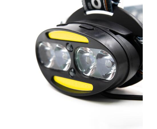 Фонарь налобный "СИБИРСКИЙ СЛЕДОПЫТ-Радиант", 4 LED + 2 COB, аккум. 220В/60/, фото , изображение 3