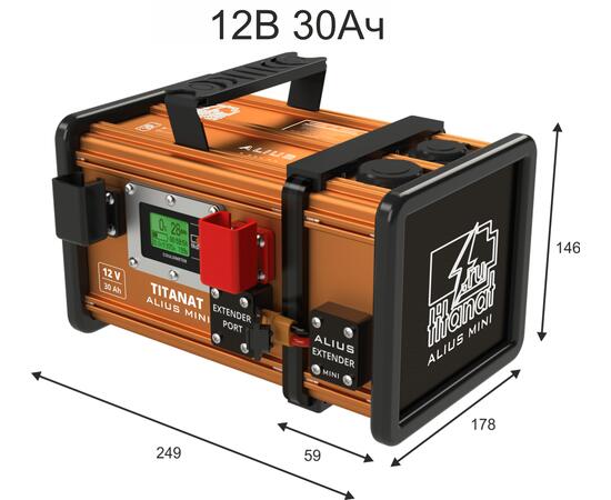 Titanat ALIUS EXTENDER МINI- это дополнительный модуль к аккумулятору ALIUS, фото , изображение 5