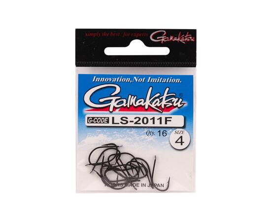 Крючки GAMAKATSU LS-2011F HOOKS BLACK size 008, 25st, фото 