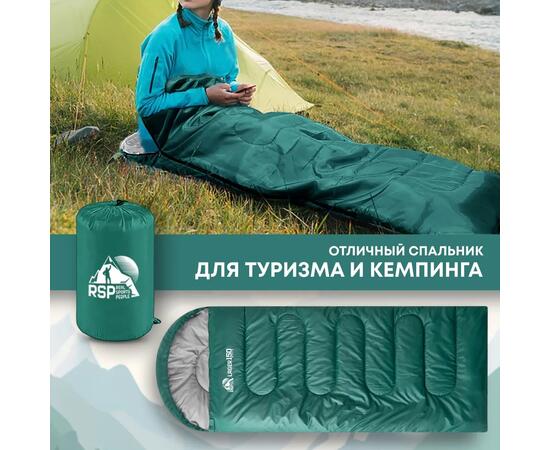 Спальный мешок RSP LAGER 150 зеленый, правая молния, фото , изображение 7