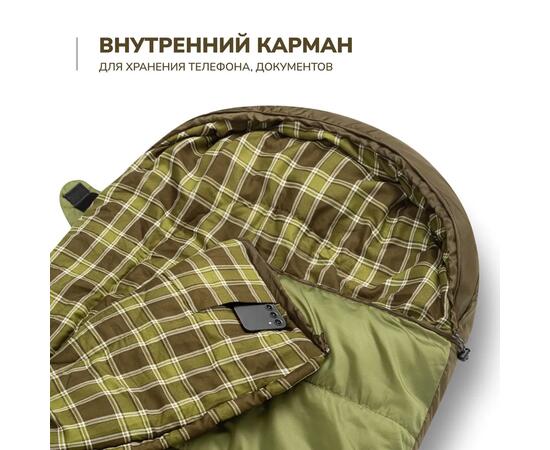 Спальный мешок RSP CHILL 400 BIG, левая молния, фото , изображение 7