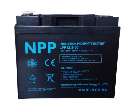 Аккумулятор NPP LiFePO4-X 12.8 V, 50 Ah (100A), фото , изображение 2