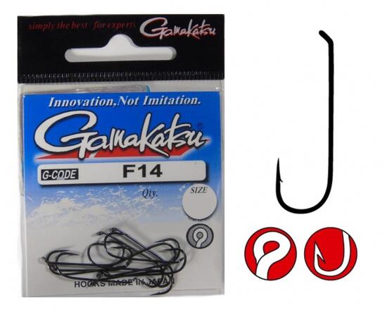 Крючки GAMAKATSU F14 size 012, 25st, фото 