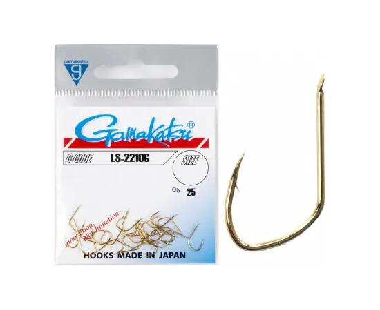Крючки GAMAKATSU HOOK LS-2210G (GOLD) #12, фото 