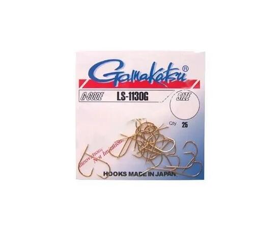 Крючки GAMAKATSU LS-1130G (GOLD) size 008, 25st, фото 