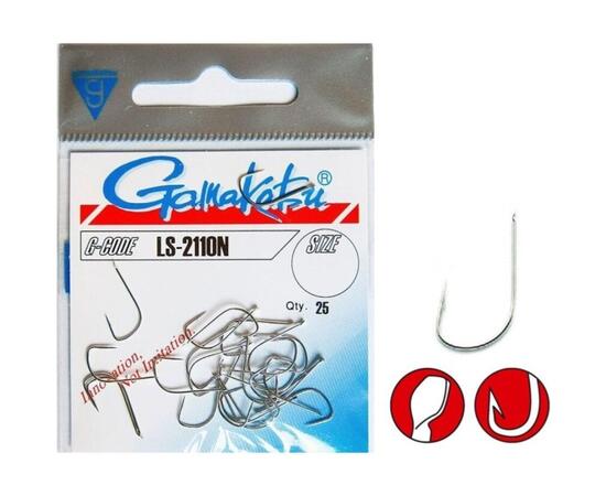 Крючки GAMAKATSU LS-2110N size 018,25st., фото 