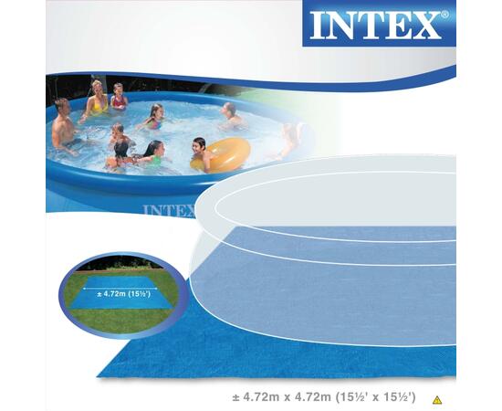 Наземное подстилка 4,73м для бассейнов Intex 28048, фото , изображение 4