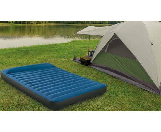 Одноместный надувной туристический матрас 99х191х22см "Truaire Outdoor Camping", с USB насосом 5V, до 136кг, однокамерный Intex 64011, фото , изображение 2