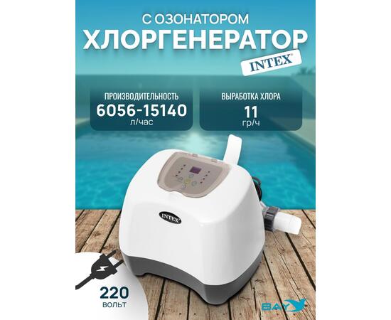 26666 Система санобработки воды в бассейне Intex Saltwater and ozone 230 вольт, фото 