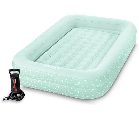 Кровать детская intex travel 2-in-1 107х168х25 см + насос Intex 66810, фото 