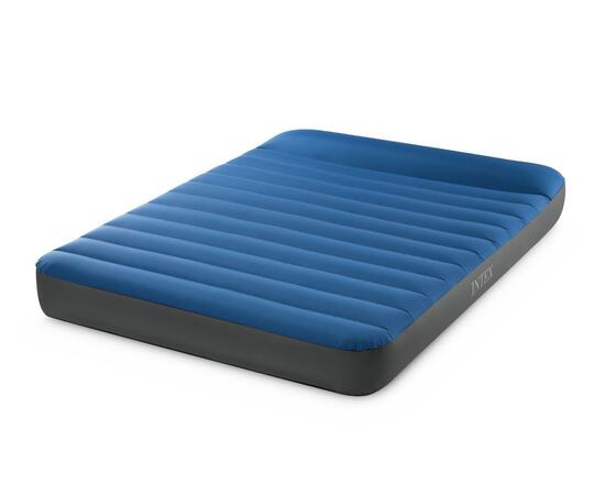 64012 Полуторный надувной туристический матрас Intex 152х203х22см "Truaire Outdoor Camping", с USB насосом 5V, до 272кг, однокамерный  , фото 