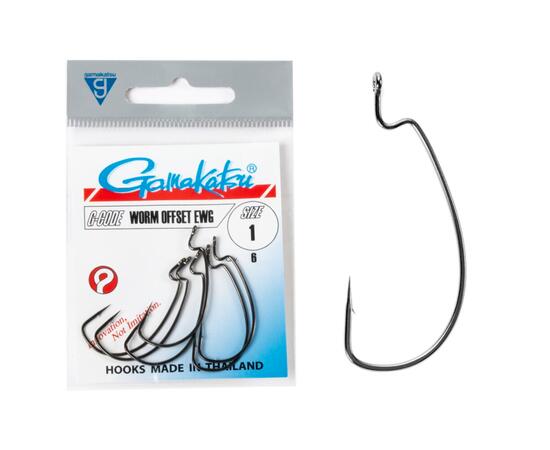 Крючки GAMAKATSU HOOK WORM OFFSET EWG NS, фото 