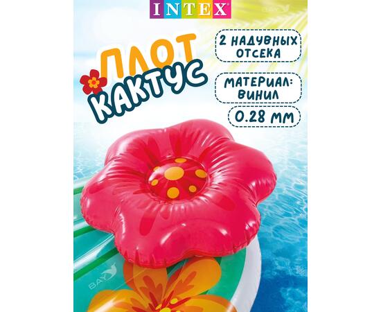 Плот для плавания кактус, 1.85м х 1.40м Intex 58793, фото , изображение 4