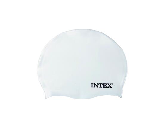 Силиконовая шапочка для плавания Intex 55992, Цвет: белый, фото , изображение 3