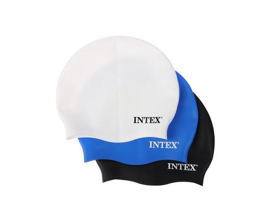 Силиконовая шапочка для плавания Intex 55992, Цвет: белый, фото , изображение 4