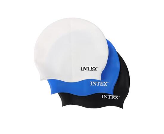 Силиконовая шапочка для плавания Intex 55992, Цвет: синий, фото , изображение 5