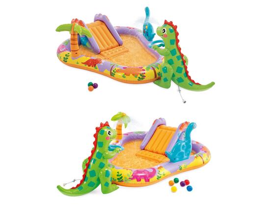 Игровой центр парк динозавров , 2.01м х 1.57м х 69см Intex 56139, фото , изображение 5