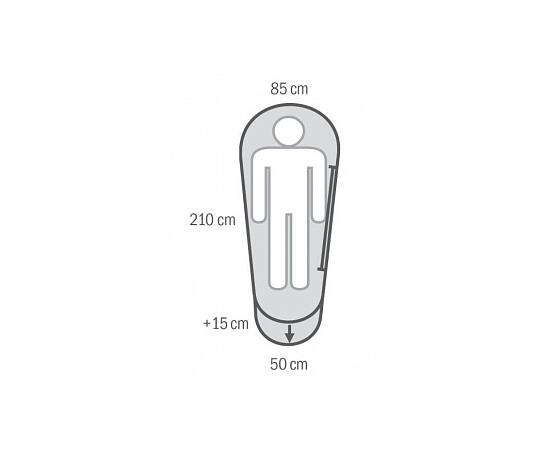 Спальный мешок Husky Musset -3C 210х85 см Grey, фото , изображение 2