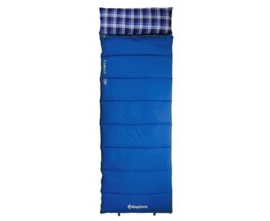 Спальный мешок KingCamp Camper 250 (-5С) 3165 blue, Цвет: синий, фото 
