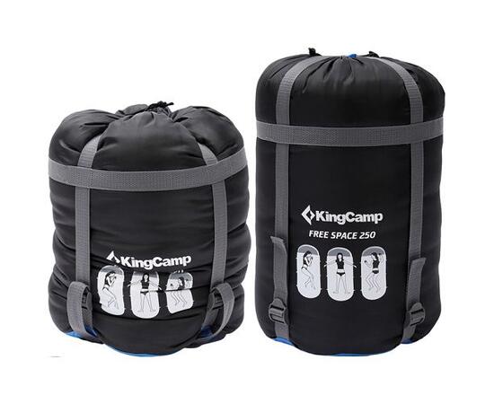 Спальный мешок KingCamp Free Space 250 (-7С) 3168 blue, фото , изображение 3