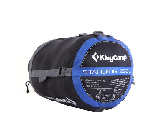Спальный мешок KingCamp Standing 250L 3142 blue, фото , изображение 2