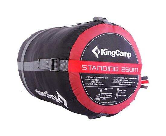 Спальный мешок KingCamp Standing 250M 3141 red, фото , изображение 2